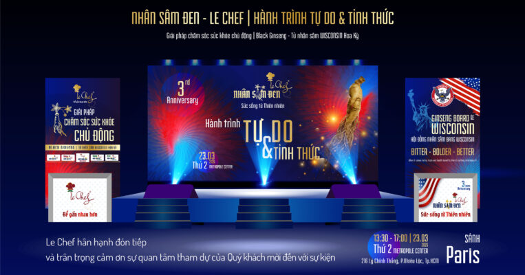 Sự kiện Re-Branding Thương hiệu Nhân Sâm Đen LeChef: Hành trình Tự do & Tỉnh thức